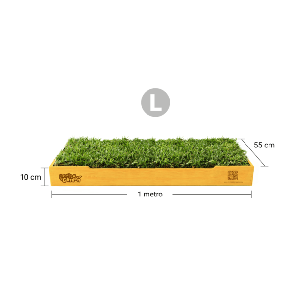 Sanitario de Pasto Natural + Base de madera - Talla L - Imagen 2