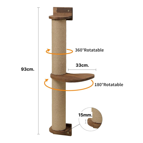 Gimnasio de pared para gatos pared para escalar