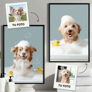 Fotos de perritos en el baño virales personalozadas en petit garden peru