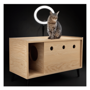 mueble arenero para gatos