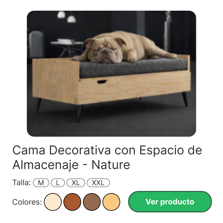 cama de madera para perros